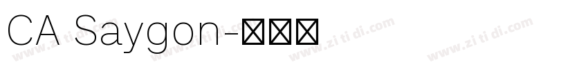 CA Saygon字体转换